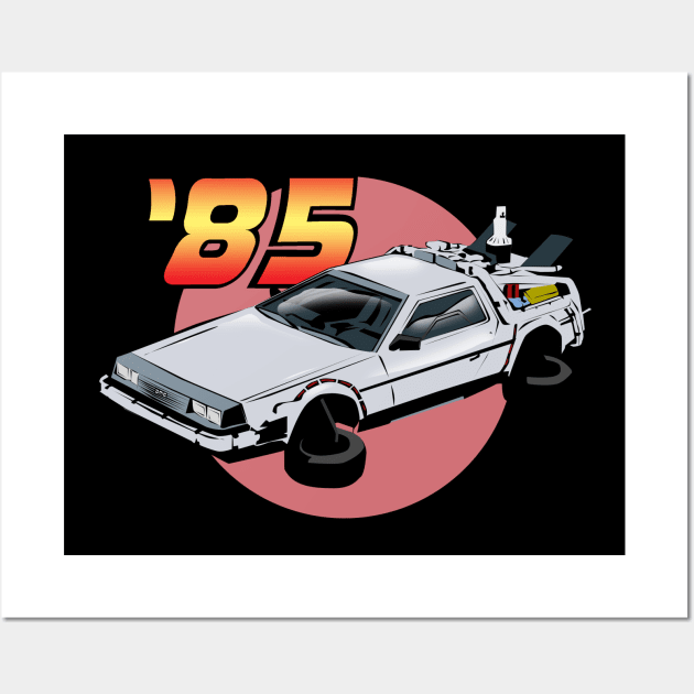 Back to the Future '85 DeLorean Wall Art by jhunt5440